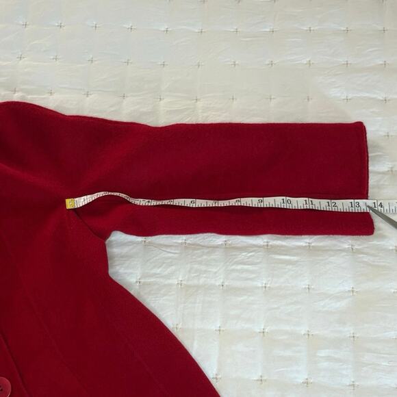 Talbot's Petite Double Faced Wool Swing-Style Blazer Women's 10P | Red | EUC - Picture 12 of 12